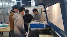 激光切割 3D打印工学交替进行中